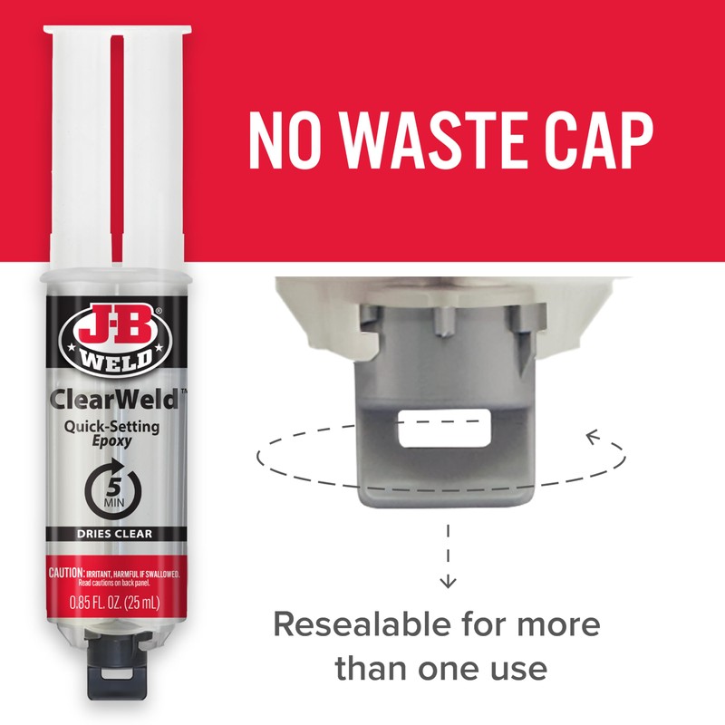 J-B Weld J-B Weld 50112 ClearWeld 5 Minute Set Epoxy
