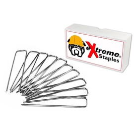 50 Steel Sod or Ground Staples for Dog Fence Installation Above Ground