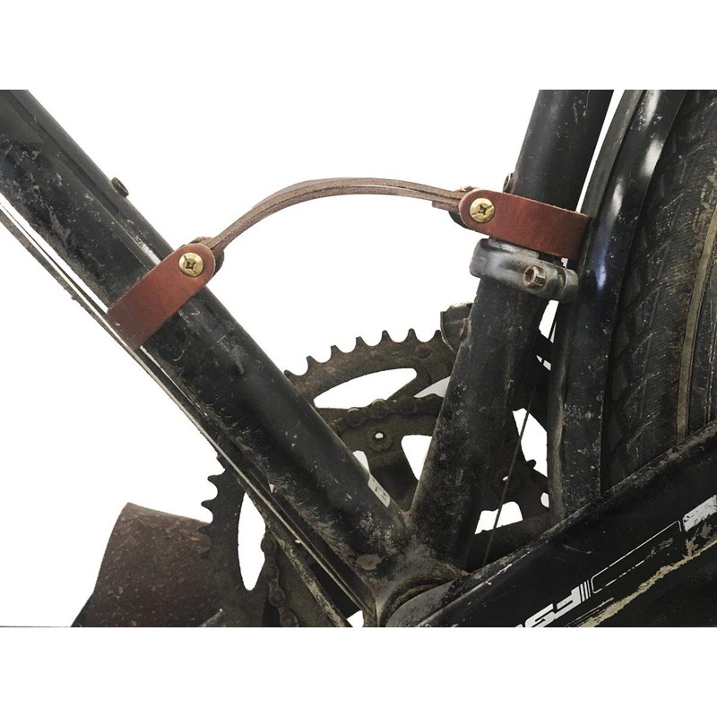 oopsmark Leather Bicycle Handle and Lifter for Your Bike Frame