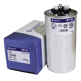 27L473-80 + 5 uf MFD 370 Volt VAC - Genteq Round Dual Run Capacitor Upgrade, C3805R
