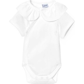 BABIDU Baby-Body, kurzärmelig, Rüschenkragen, 100% Baumwolle, Baby-Body für Neugeborene, weicher und atmungsaktiver, hypoallergener Stoff für empfindliche Haut, Unisex-Kleidung für Jungen und Mädchen