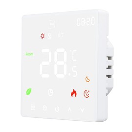Energy Saving, Smart Thermostat Touch Screen Programmable Floor Heating Thermostat, for Gas Boiler Water Heater with Constant Temperature Function