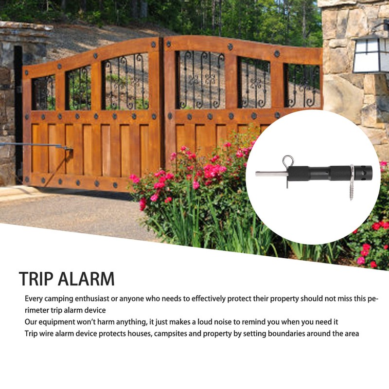 Perimeter Trip Alarm, Camping Trip Wire Alarm Device Early Warning