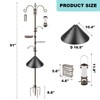 Bird Feeding Station Kit with Squirrel Baffle and Suet Cage