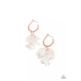 Paparazzi Jewelry Accessories - Jaw-Droppingly Jelly - Copper Post Earrings