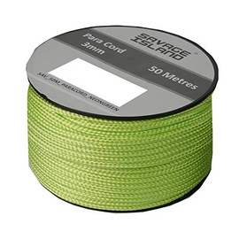 Savage Island 50m Reel Paracord Army Camping for Tent Basha Bivi Shelter Buidling Hammock Gardening Bushcraft (Neon Green)