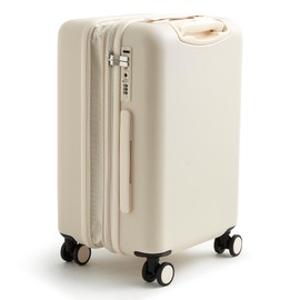 Vera Bradley Women's Hardside Luggage 22 Inch Adair Spinner, Cottage Cream, One Size