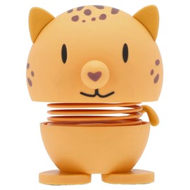 Hoptimist Soft Leopard, Scandinavian Bobble Figure, Living Room & Desk Decoration, Office Gadget, Great Small Gifts, 4.5 x 5.8 x 7.6 cm, Small, Yellow