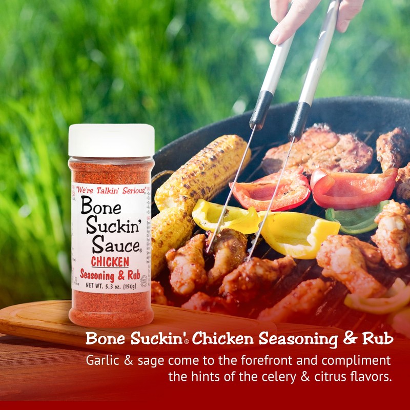 Bone Suckin' Sauce Chicken Seasoning & Rub with Garlic &