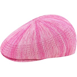 Kangol Color Burst Ventair Flat Cap Peaked Cap (M (56-57 cm) - Pink), Pink Gradient