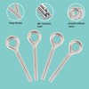 HVDHYY M5 304 Stainless Steel Eye Bolts Closed Coil Screw