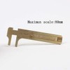 EKLOEN Mini Brass Sliding 80mm Double Scale Caliper for Measuring