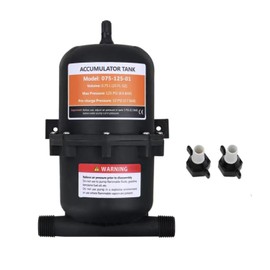 MTSmart RV Accumulator Tank, RV Prepressurised Accumulator Tank for Motorhome, Motorhome, Travel Trailer, Caravan, Motorhome, Boat, Navy Black (0.75 L)