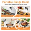 KOSGHO Portable Range Hood Exhaust Fan, 3 Speeds, Adjustable Height