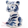 Tiger collectible Gzhel Porcelain Figurine Symbol 2022 Year Гжель