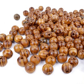 BronaGrand 200pcs 12mm Wood Round Bead Natural Wood Spacer Beads Wooden Beads for Jewelry Making DIY