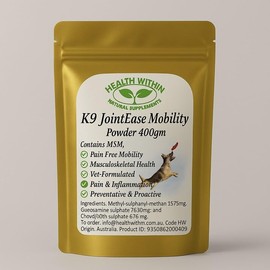 Canine JointEase MSM Chondroitin Glucosamine Powder Dog Joint Arthritis Dysplasia (400gm)