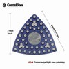 Triangular Diamond Grinding Pads for Corner Edge, 3 Inch Metal