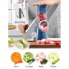 GDL Cheese Grater Rotary, Vegetable Slicer with 3 Interchangeable Drum
