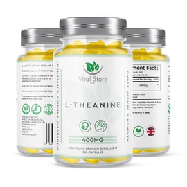 L-Theanine High Strength Nootropic l theanine 150 Capsules 400MG - Vegan Gluten & Cruelty Free - Pure Green Tea Extract L-Theanine for Nootropic Function - 5 Month Supply