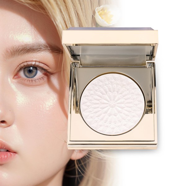 Face Highlighters Exquisite 3D Texture Luminizers Palette, Shiny Holographic Contour
