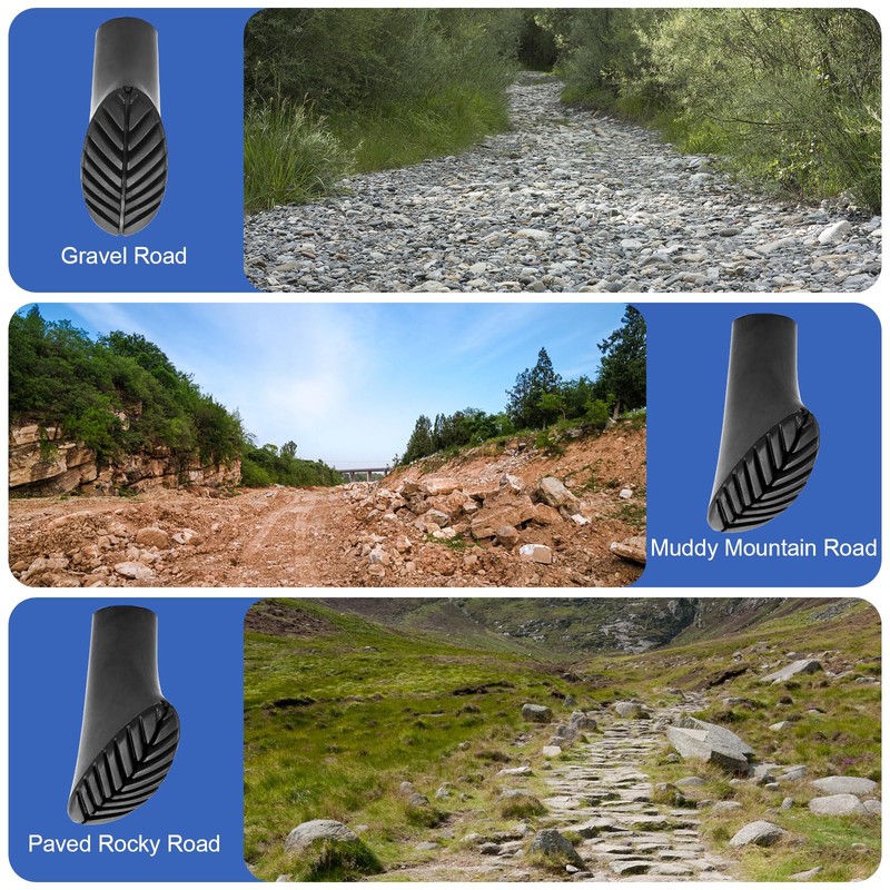 Pack of 6 Nordic Walking Poles Rubber Buffer