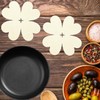 PRETYZOOM 6pcs Pot Protectors, 7-9'' 3 Sizes Felt Pan Stacking