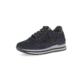 Gabor Women's Low-Top Trainers, Women's Low Shoes, Comfortable Extra Width (H), Dark Blue 46, 43 EU wide
