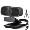 YOUPECK 2K Webcam with Microphone, 2K QHD, 2 Noise-Reduction Mics,