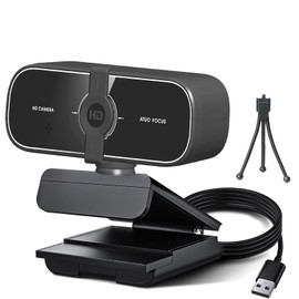 YOUPECK 2K Webcam with Microphone, 2K QHD, 2 Noise-Reduction Mics, TOF Autofocus Streaming Webcam with Privacy Cover, Plug&Play USB Webcam for Calls/Conference, Zoom/Skype/YouTube, Laptop/Desktop