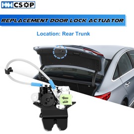 Trunk Latch Rear Door Lock Latch Actuator Compatible with Hyundai Sonata 2015 2016 2017, Replace 81230-C1010 81230C1010