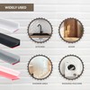 LD3W Shower Door Seal, Silicone Shower Seal for Glass Wall,