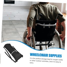 STOBAZA Reflective Oxygen Cylinder Storage Pouch for Wheelchairs Oxygen Tank Holder Buckle Easy to Install Disassemble for Seniors and Injured Individuals