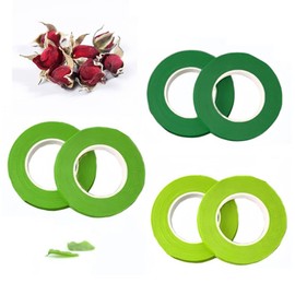 Kit De Arreglos Florales, Cinta para Arreglos Florales,Adhesivos para Flores, Cinta Verde para Flores, Guirnaldas de Boda Y Otras Manualidades de Bricolaje, (Verde) 6 Rollos Loopunk