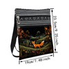 LiuenMgg Cartoon Fox Messenger Bag Small Ethnic Pattern Printed Adjustable