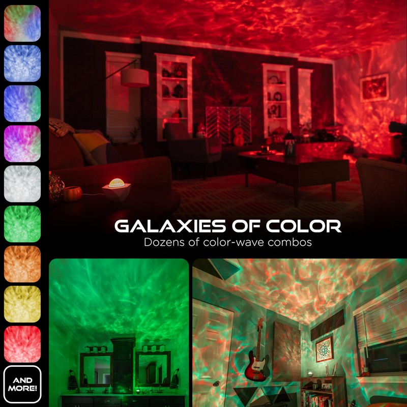 Enbrighten Galaxy Night Light Projector – Star, Aurora & Nebula