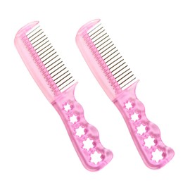 FRCOLOR Anti-Static Doll Wig Hair Brush 2 Pcs Gentle Wire Comb for Synthetic Hair Extensions and Dolls for Kids Detangling and Smoothing Accessories