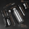 YARRAMATE 8-Pcs 24 oz Cocktail Shaker Set with Built-in Strainer,