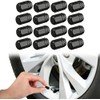 16pcs Tapas De Válvula con Cierre para Neumático De Automóvil,
