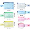 Pack of 10 Zip Bags, Document Bag, Zip Mesh Document