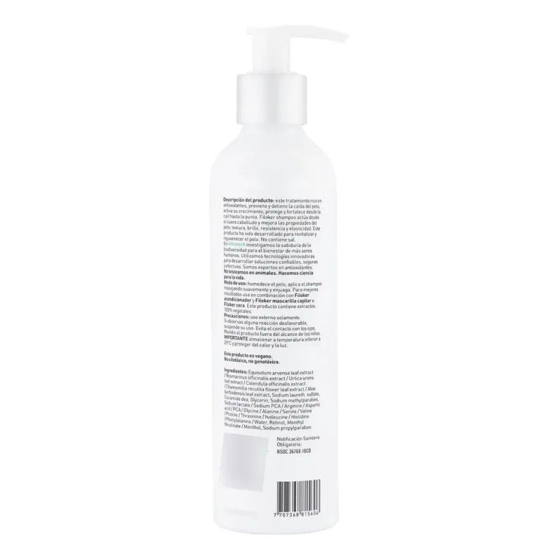 Filoker Shampoo Anticaída Y Antioxidante, Inbiotech