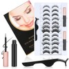 Magnetic Eyelashes, Magnetic Liquid Eyeliner, 3D Thick Long Fluffy Artificial