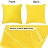 4-Pack Cotton Comfortable Solid Decorative Throw Pillow Case Square Cushion