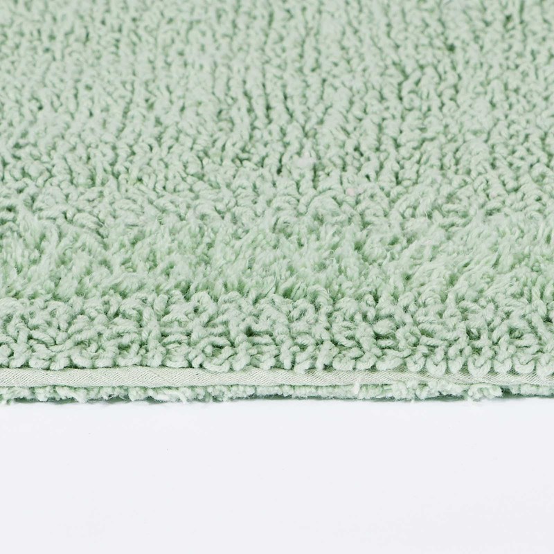Homescapes Semi-Circular Bath Mat, Sage Green, Premium Bath Mat 50