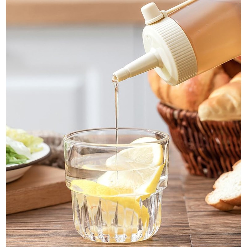 Sunch Craft 3 Pcs Condiment Squeeze Bottle 350ML/11.8OZ Ketchup Salad