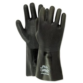 MAGID 2384R SHOWA Finish Neoprene Gloves, Large, Black , Large (Pack of 12)