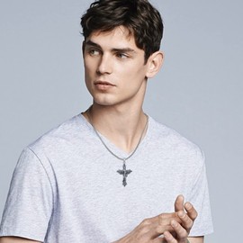 Archangel Michael/St. Benedict/Saint Christopher/Jesus/Cross Pendant Amulet Necklace 925 Sterling Silver Christianity Amulet Jewellery Men Women Gifts, Sterling Silver