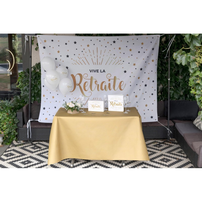 Livre d'or retraite blanc et or (x1)