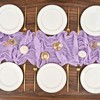 Cheesecloth Table Runner Purple, Boho Gauze Table Decor for Wedding