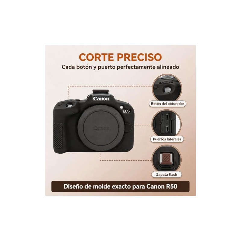 Funda de Silicona para Cámara Canon EOS R50 | Protector